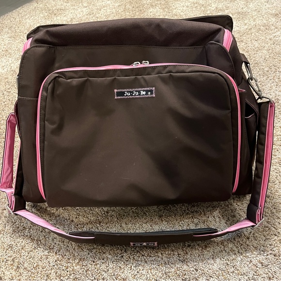 JuJuBe Be Prepared Diaper Bag in Brown and Pink - Picture 15 of 15